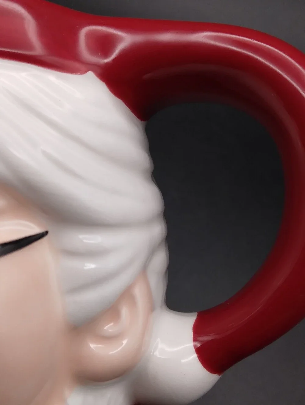 Vintage Pottery Barn Figural Mrs. Claus Mug, Ceramic READ
